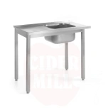 Laadimislaud 1000x600x(H)850mm nõudepesumasinale valamuga poltühendusega HENDI Kitchen Line parem