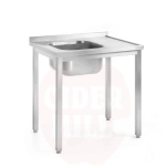 Valamulaud 1000x600x(H)850mm poltitav sügavus 600mm HENDI Profi Line valamu vasakul