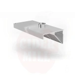 Õhupuhastaja seinale kinnitatav nurga all Profi Line HENDI LED-valgustusega 1200x700x(H)450mm