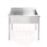 Laud ühe valamu ja pritsmeseinaga poltühendusega sügavus 600mm HENDI Budget Line 800x600x(H)850mm