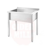 Laud ühe valamu ga 800x600x(H)850mm HENDI Kitchen Line keevitatud