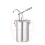 Kastmekonteiner 4,5L dosaatoriga HENDI roostevaba teras ⌀180x(H)420mm