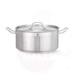 Madal pott 12L kaanega HENDI Profi Line ⌀320x(H)150mm