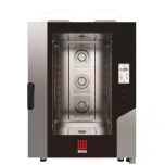 Konvektsioon-auruahi gaas Millennial Touch Screen Bakery 10x600x400mm pesusüsteemiga elektrooniline juhtimine Tecnoeka 230V/700W 18kW 850x1035x(H)1230mm
