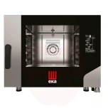 Konvektsioon-auruahi elektriline 4x600x400mm Millennial Black Mask Bakery Tecnoeka elektrooniline juhtimine 400V/7800W 850x1035x(H)700mm