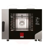 Konvektsioon-auruahi gaas 4x600x400mm Millennial Black Mask Bakery Tecnoeka elektrooniline juhtimine 230V/300W 9,3kW 850x1035x(H)801mm