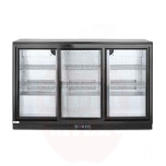 Baarikülmik 254L kolme liuguksega Arktic must 220-240V/160W 1350x520x(H)865mm