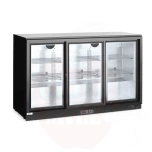 Baarikülmik 254L kolme liuguksega Arktic must 220-240V/160W 1350x520x(H)865mm