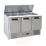 Salattheke 368L 3-türig gekühlt mit aufklappbarem Deckel Arktic 230V/155W 1365x700x(H)860mm