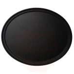 Serveerimiskandik ovaalne Cambro Camtread libisemiskindel must 685x560x(H)32mm