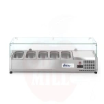 Jäähdytetty pöytävitriini 5x GN 1/4 Arktic 230V/180W 1205x335x(K)460mm