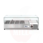 Jäähdytetty pöytävitriini 4x GN 1/3 Arktic 230V/180W 1208x400x(K)456mm