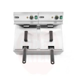 Friteerauskeitin 2x8L Profi Line HENDI 230V/7000W 605x460x(K)369mm
