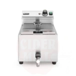 Fritüür 8L 305x515x(H)354mm HENDI Profi Line äravoolukraaniga 230V/3500W