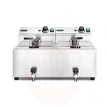 Fritüür 2x8L 610x515x(H)369mm HENDI Profi Line äravoolukraaniga 230V/7000W