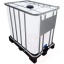 IBC Container 800L on plastic pallet 120x100x100cm