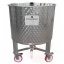 Fermentation tank 700L on wheels 10° conical bottom stainless