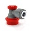 Kuullukukiirühendus 9,5mm (3/8") duotight hall+punane gaas