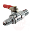 Kuulkraan 1/4" NPT x MFL keermega tagasilöögiklapiga