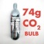 CO2 padrun 74g 5/8-18UNF keermega